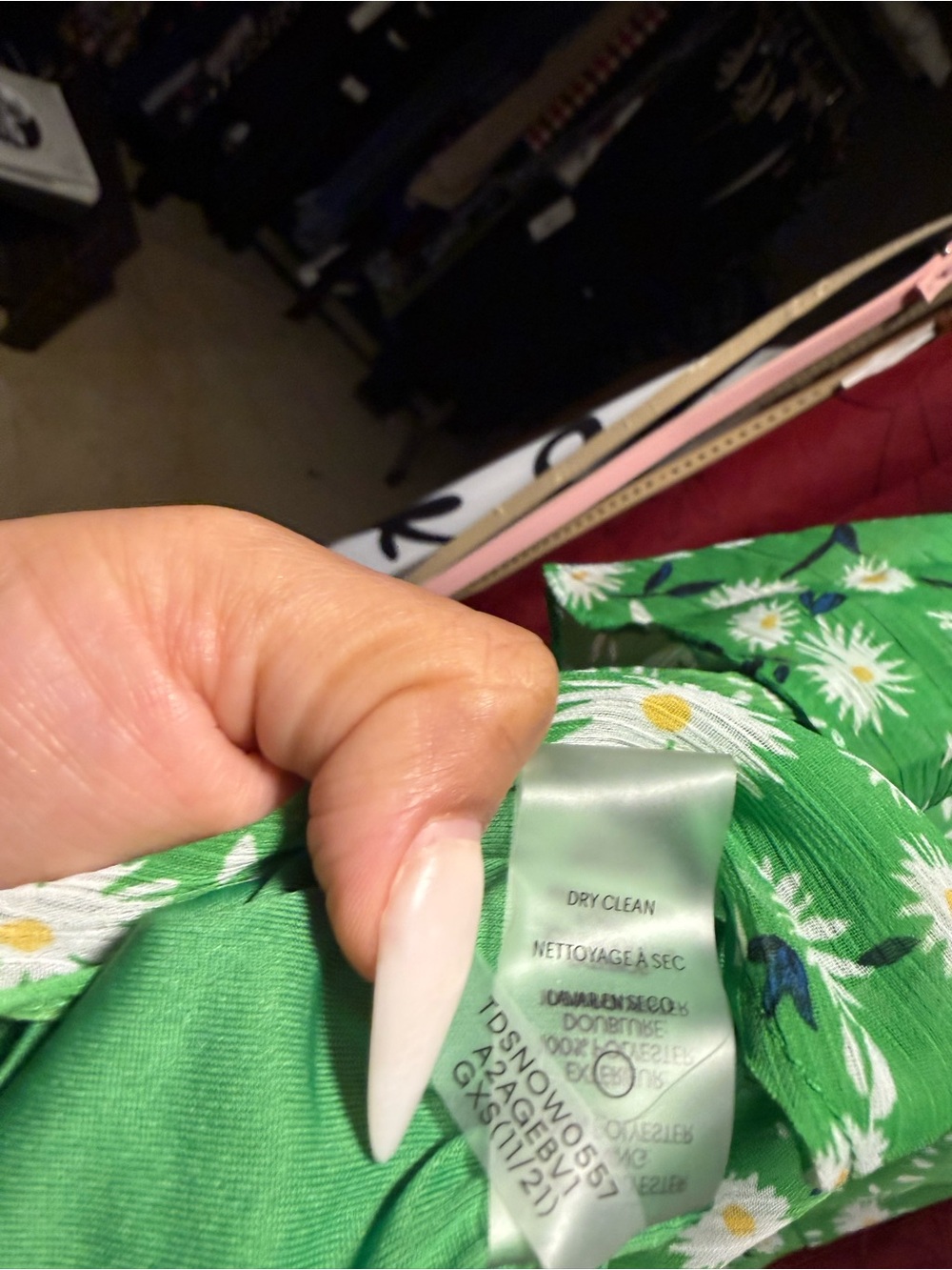 Tommy Hilfiger Green Floral Ruffle Midi Dress - Picture 7 of 8